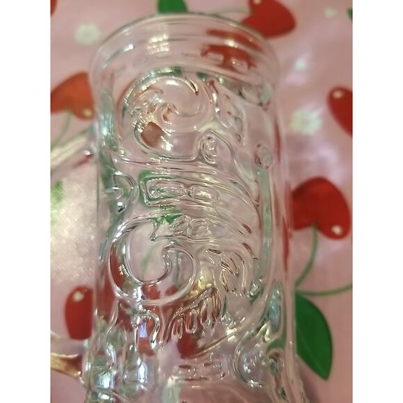 Vintage Western Cowboy/Cowgirl Boot Clear Glass Beer Mug Stein With Handle 6" - Picture 6 of 7